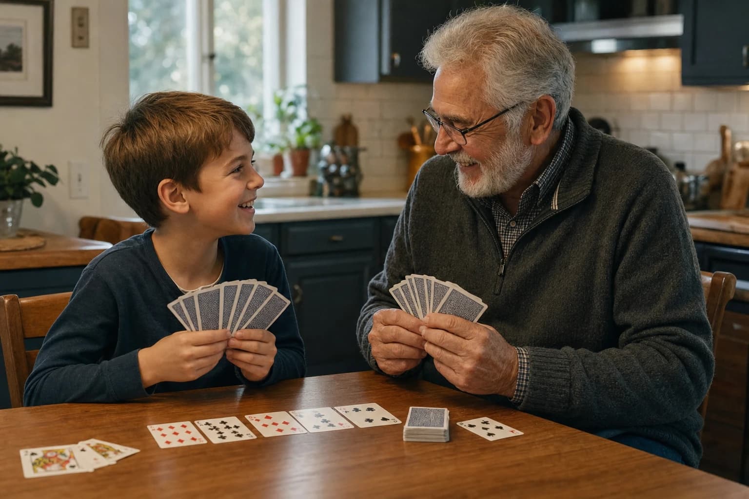 Easy Card Games Kids Can Play With Grandparents Using One Standard Deck