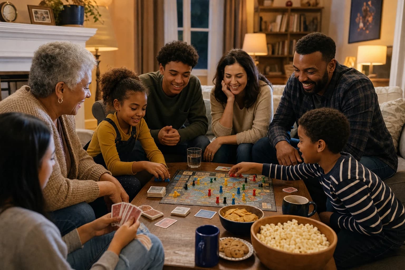 How to Host a Family Indoor Game Night for Mixed Ages: Schedule, Rules, and Game Ideas