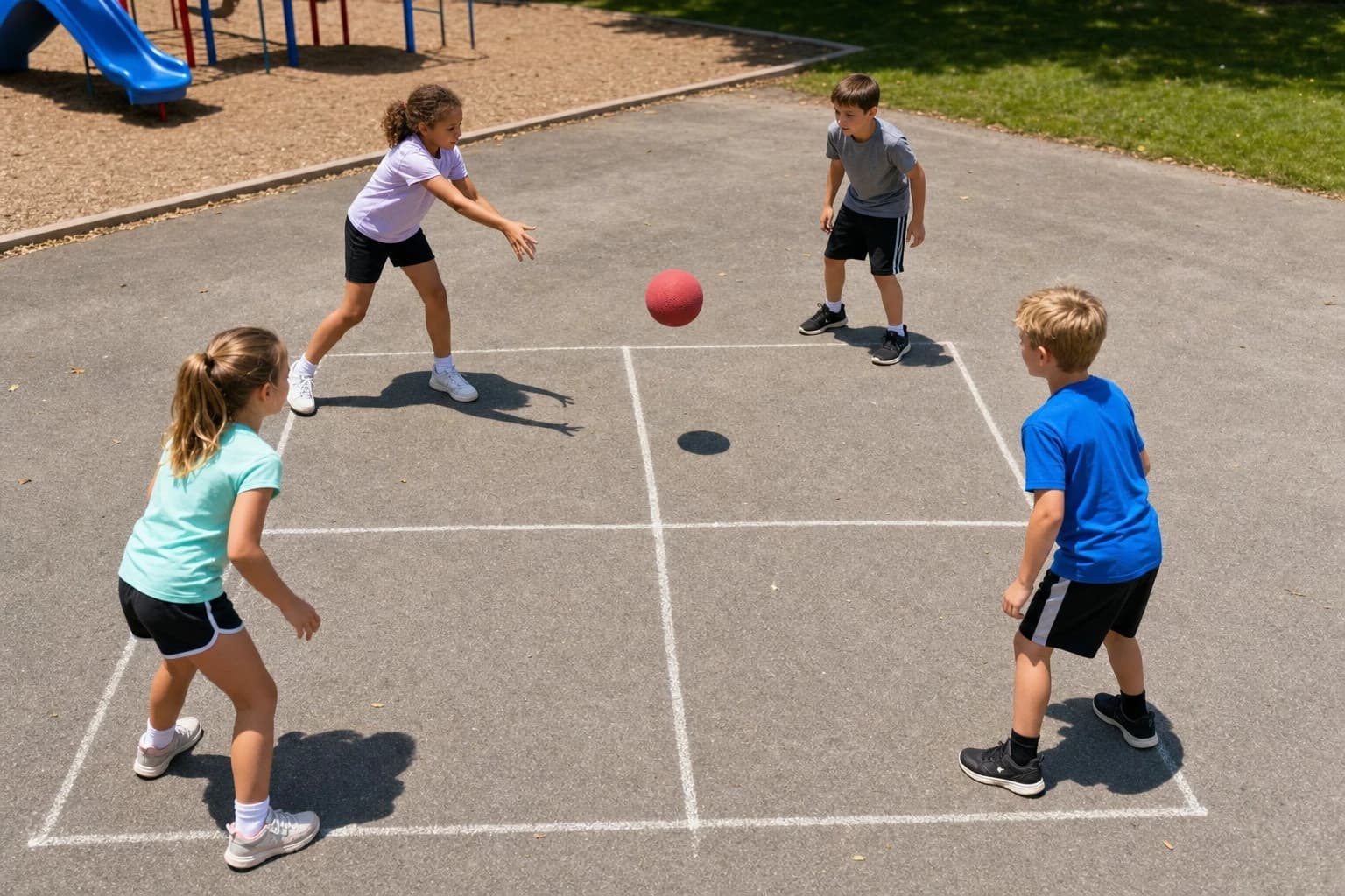 How to Play Four Square: Court Setup, Rules, and Playground Variations