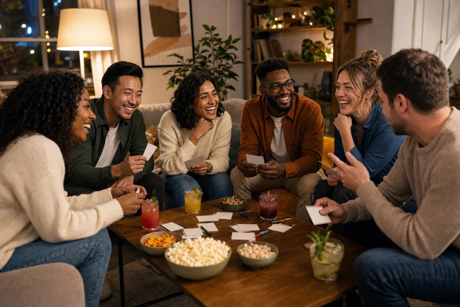 Indoor Party Games for Adults Without Alcohol: Friendly Games for 6–12 People at Home