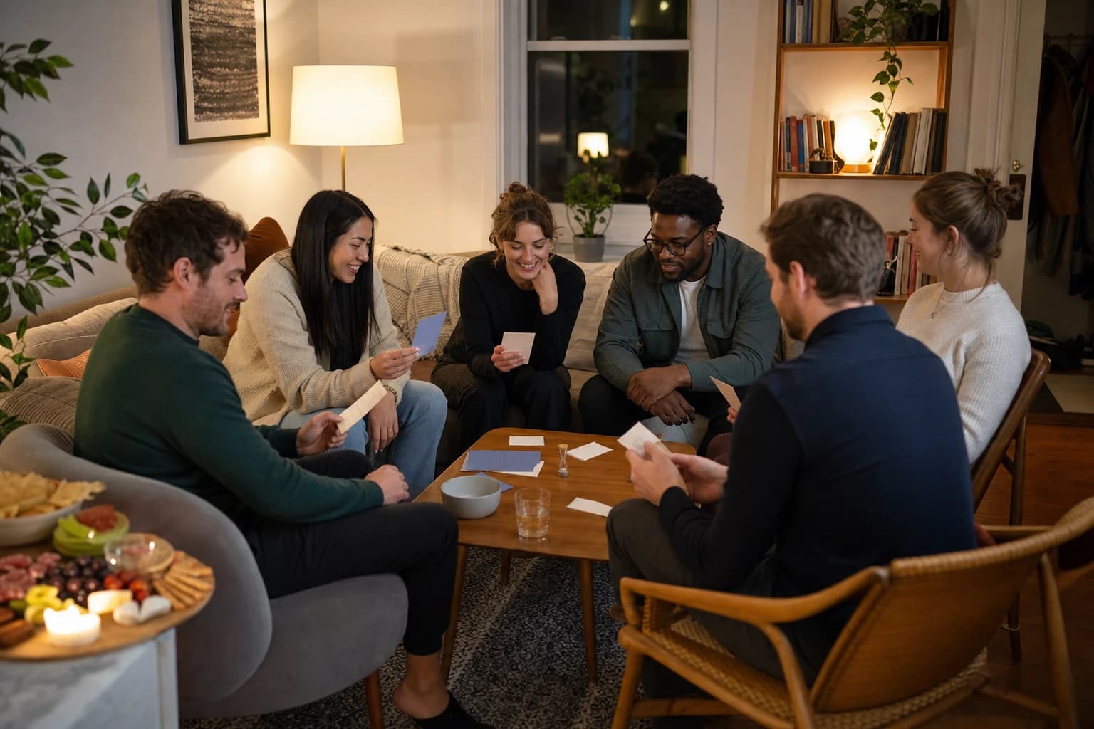 Best Party Games for 6 Adults in a Small Apartment: Low-Noise Ideas That Actually Fit