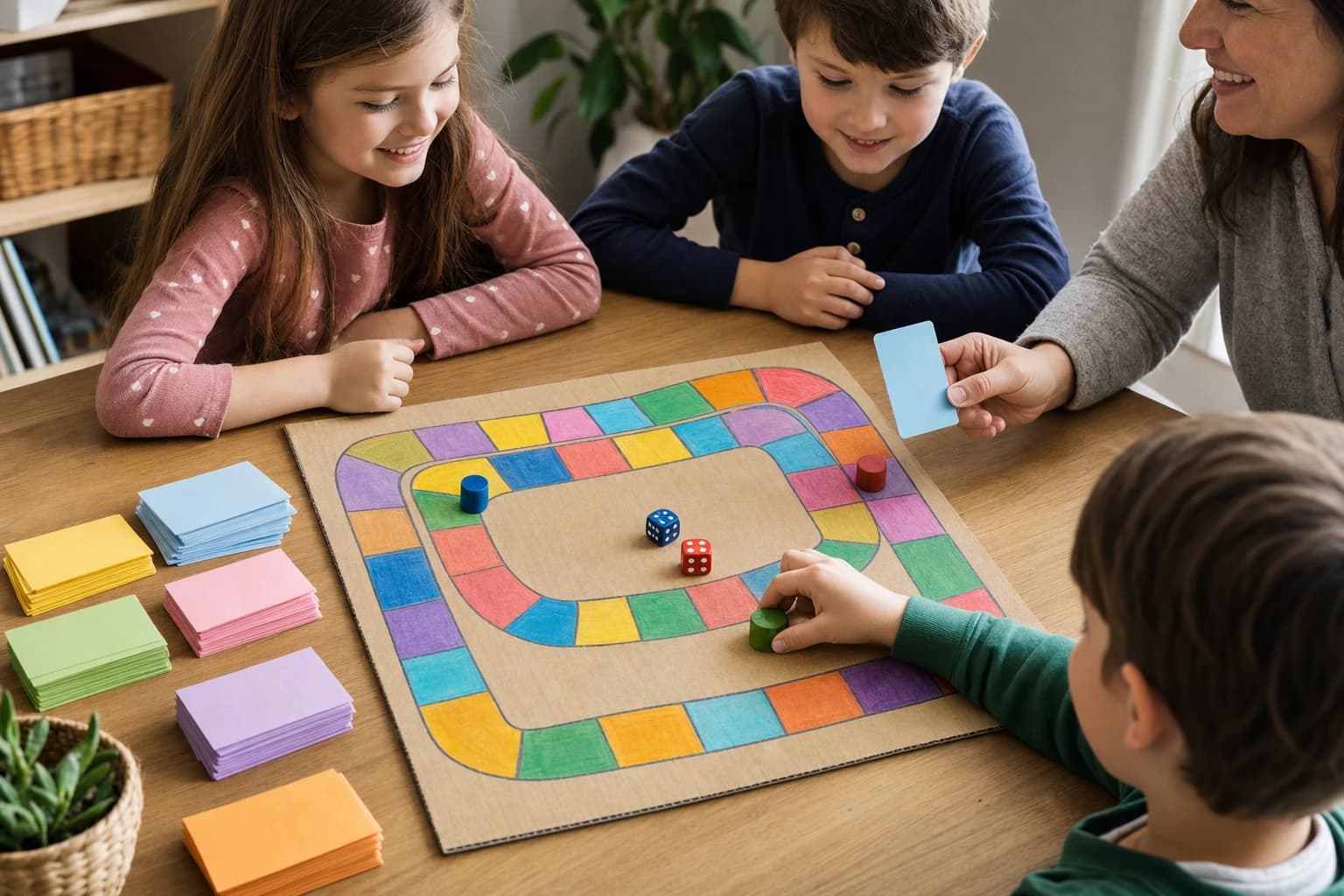 How to Make a DIY Multiplication Board Game for Practice at Home