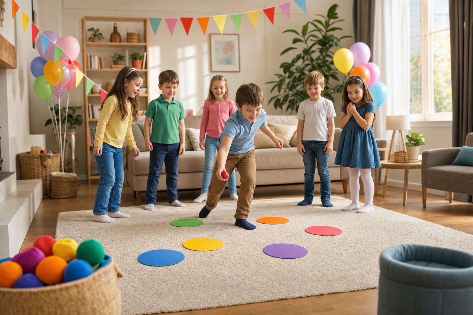 Indoor Birthday Party Games for 6-Year-Olds in a Living Room: Simple Supplies and Step-by-Step Rules