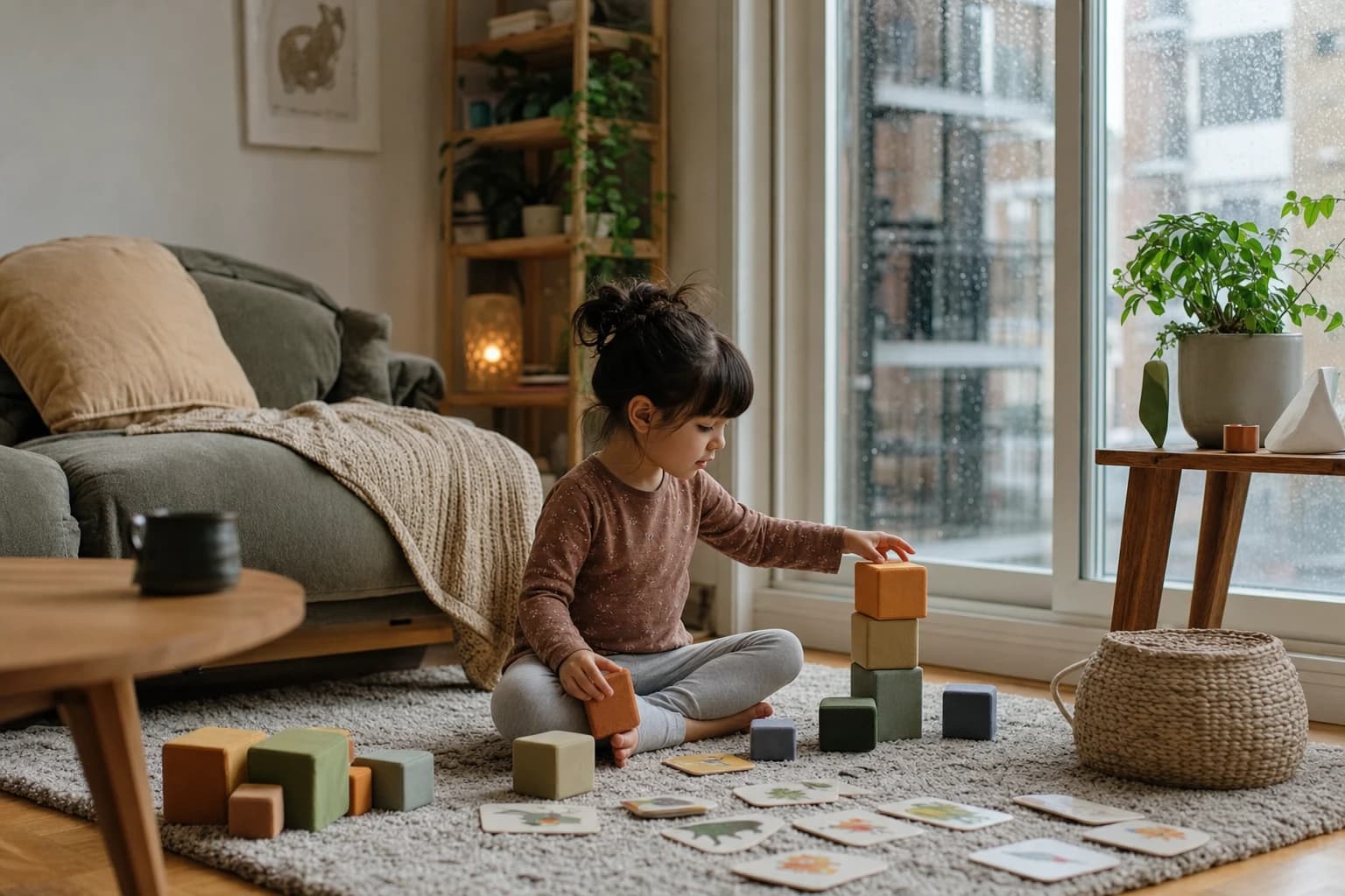 Quiet Indoor Games for Preschoolers on Rainy Days: Low-Mess Ideas for Apartments and Small Homes