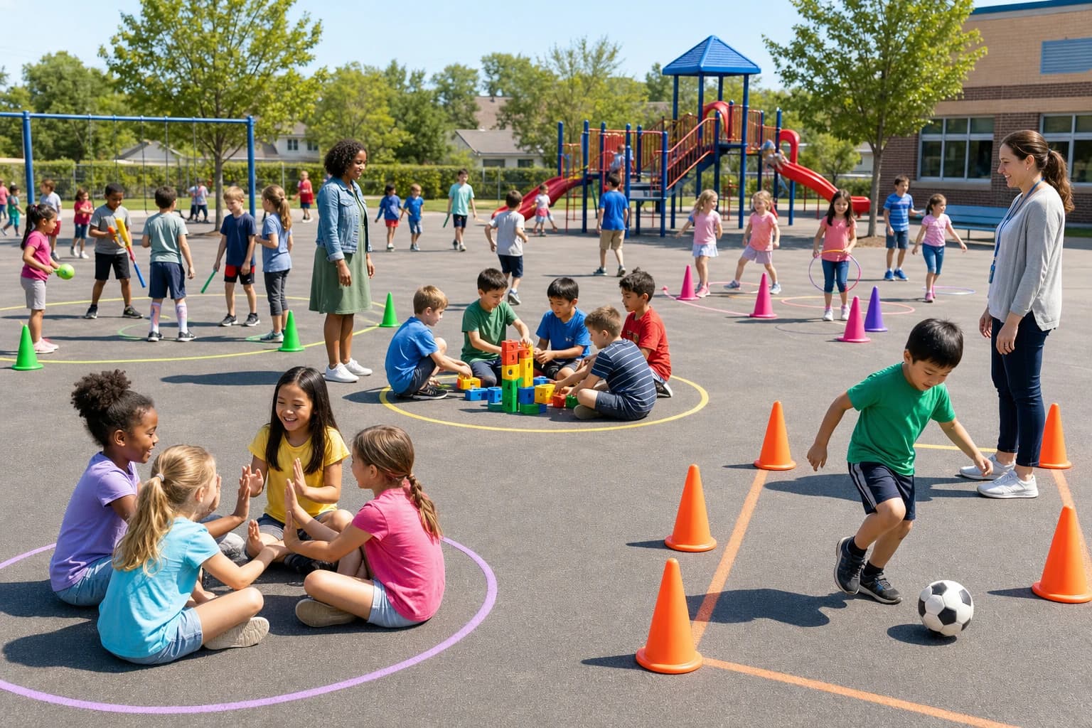Recess Games for Large Elementary Groups: 8 Ready-to-Run Games and Planning Mistakes to Avoid